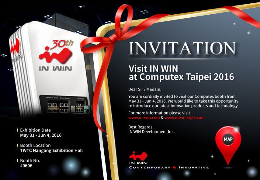 2016 In Win Computex Invitation